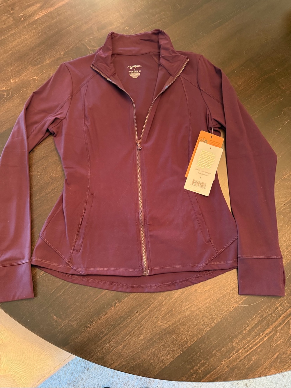 Gottex Plum Full-Zip Utility Jacket